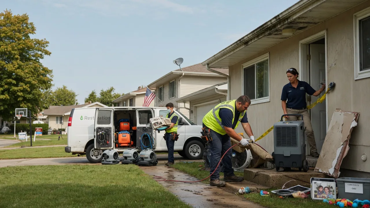 Water Damage Restoration in Sandwich, IL near me